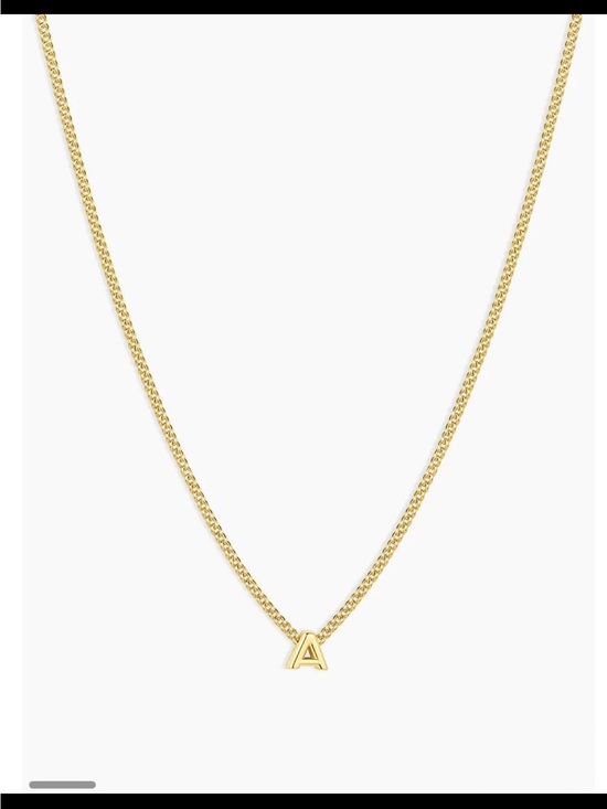 Gorjana Jewelry - Gorjana letter A gold necklace